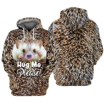 Hedgehog Hug Me Please For Men And Women 3d Hoodie Zip Hoodie Moonbestprint