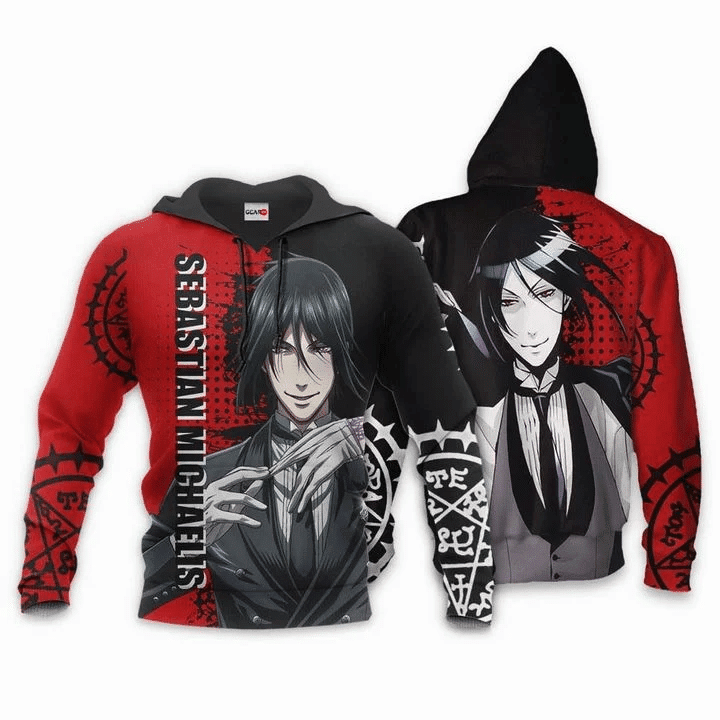 Sebastian Michaelis Anime Manga Black Butler For Men And Women 3d Hoodie Zip Hoodie Moonbestprint