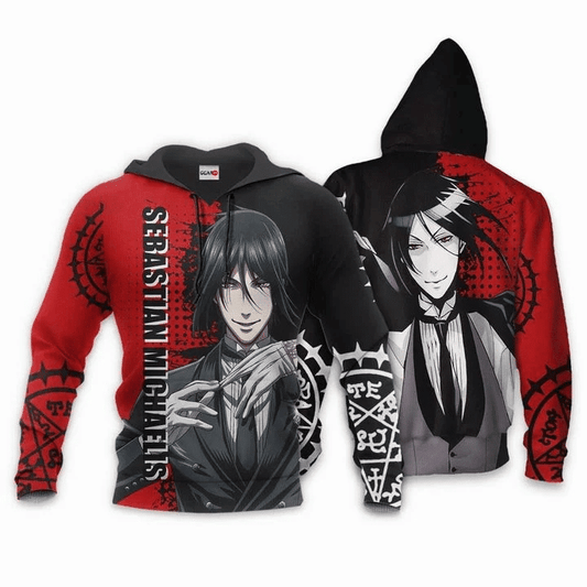 Sebastian Michaelis Anime Manga Black Butler For Men And Women 3d Hoodie Zip Hoodie Moonbestprint