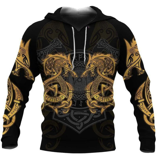 Fenrir Wolf Viking 3d Hoodie 3 Moonbestprint