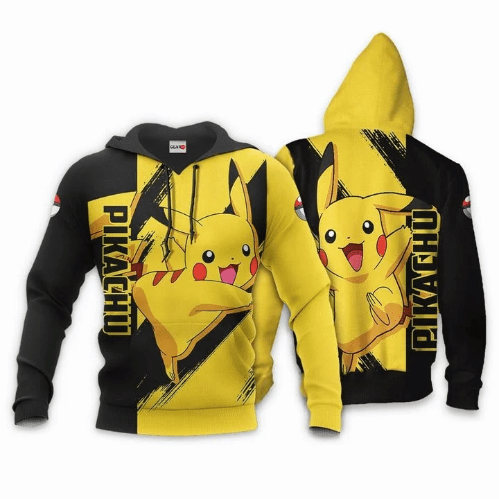 Pokemon Pikachu Anime Manga For Men And Women 3d Hoodie Zip Hoodie Moonbestprint