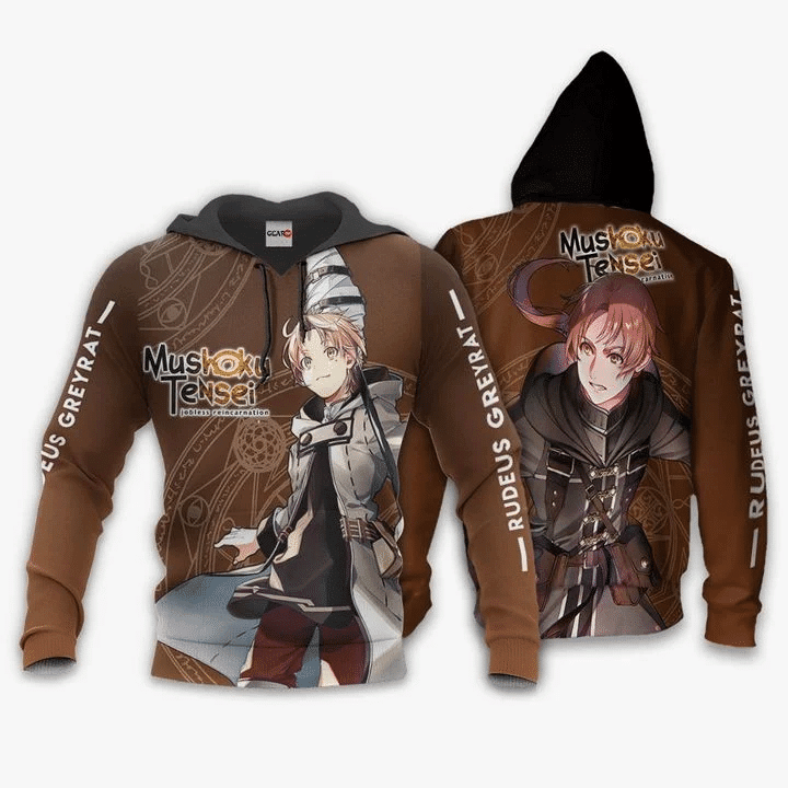 Rudeus Greyrat Anime Manga Mushoku Tensei For Men And Women 3d Hoodie Zip Hoodie Moonbestprint
