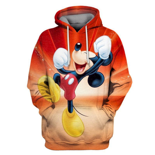 Mickey Mouse Happiness 3d Hoodie Moonbestprint