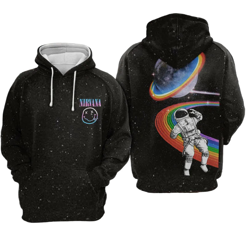Nirvana Galaxy Hoodie Zip Hoodie Moonbestprint
