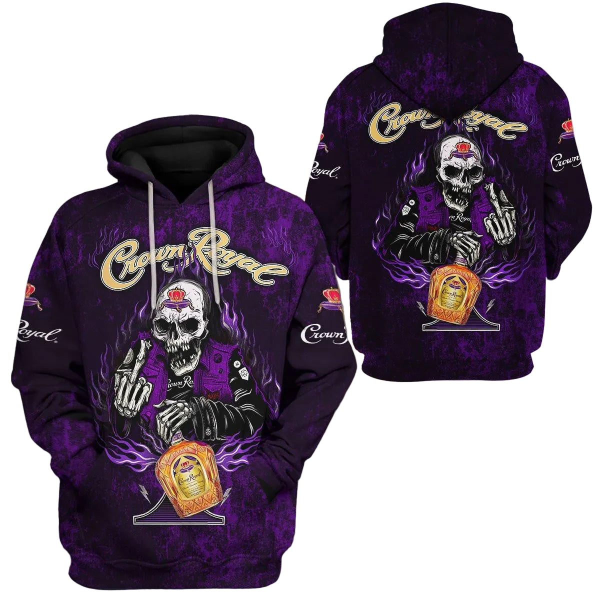 Crown Royal Drunk Skull Trending Hoodie 521 Moonbestprint