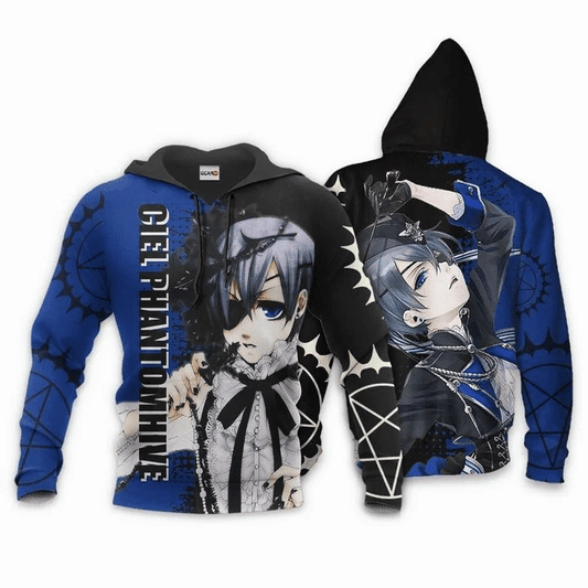 Ciel Phantomhive Anime Manga Black Butler For Men And Women 3d Hoodie Zip Hoodie Moonbestprint
