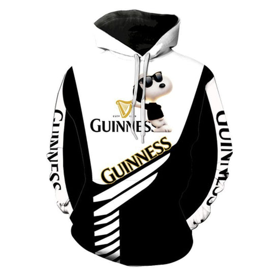 Guinness Snoopy Peanuts 3d Hoodie Moonbestprint
