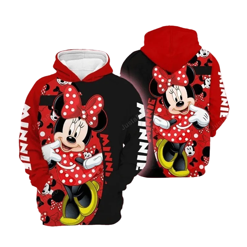Cartoon Character Minnie Hoodie Unisex Men Women 3d All Over Print Hoodie Moonbestprint