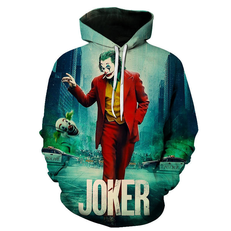 Joker Male Sweatshirts Mens Hoodies Hip Hop Streetwear Coat 3d Moonbestprint