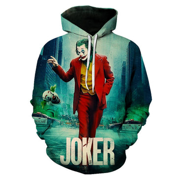 Joker Male Sweatshirts Mens Hoodies Hip Hop Streetwear Coat 3d Moonbestprint