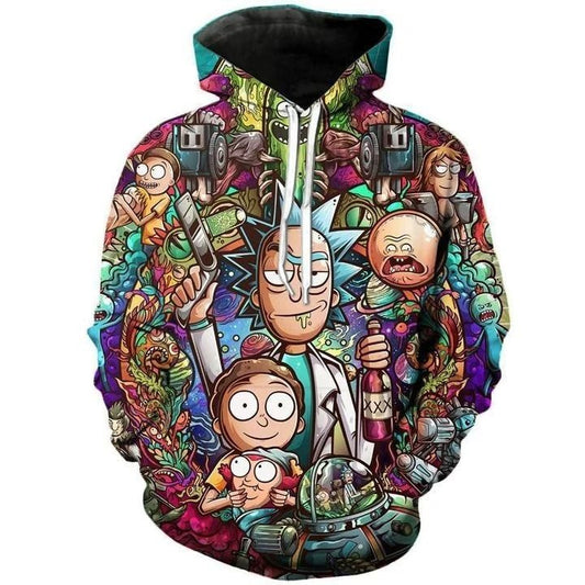 Rick And Morty 3d Hoodie 909 Moonbestprint