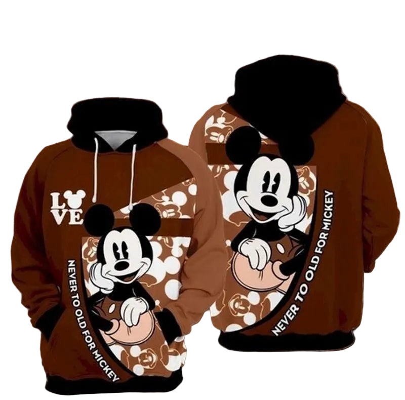 Mickey Mouse Never To Old For Mickey All Over Printed Custom 3d T Shirt Sweatshirt Zip Hoodie Bomber 286 Moonbestprint