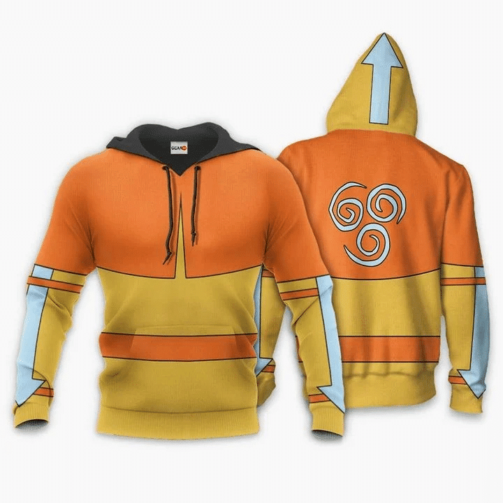 Avatar The Last Airbender Aang For Men And Women 3d Hoodie Zip Hoodie Moonbestprint