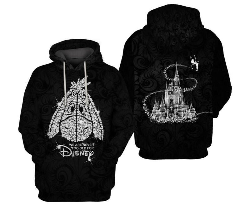 Winnie The Pooh Eeyore 3d Hoodie Zip Hoodie Moonbestprint