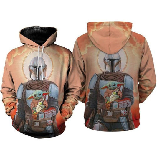 Jameson Irish Whiskey The Mandalorian Baby Yoda 3d Hoodie Moonbestprint