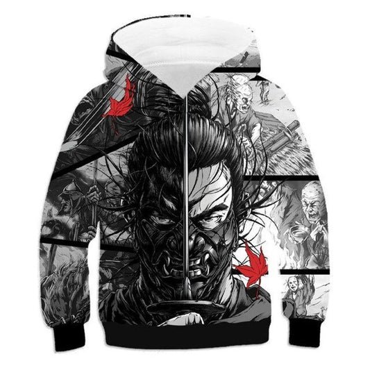 New Game Tops Ghost Of Tsushima Over Print 3d Hoodie Zip Hoodie Moonbestprint