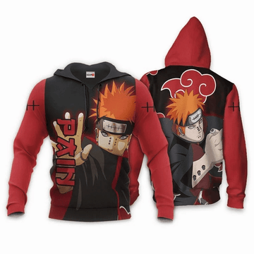 Naruto Pain Akatsuki Anime Manga For Men And Women 3d Hoodie Zip Hoodie Moonbestprint