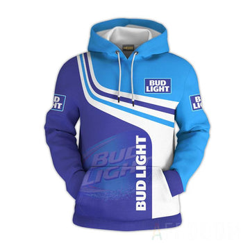 Bud Light Beer Hoodie And Zip Hoodie, Gift For Fan 3d All Over Print Shirt Hoodie Moonbestprint