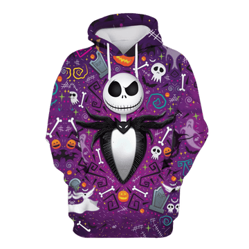 Jack Skellington Halloween 2 3d Hoodie Moonbestprint