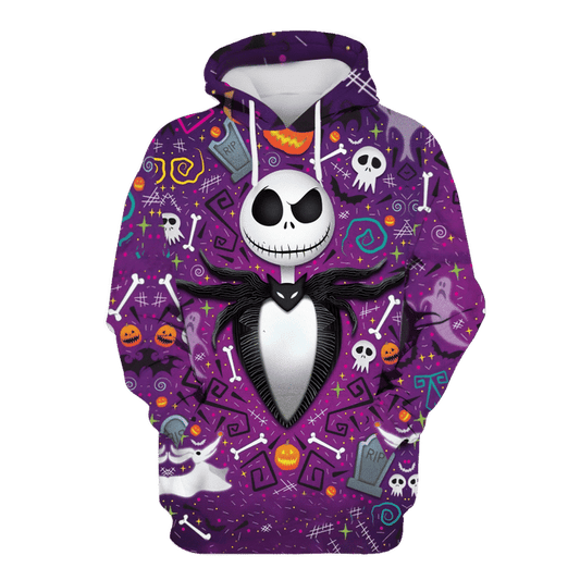 Jack Skellington Halloween 2 3d Hoodie Moonbestprint