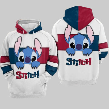 Cartoon Lilo And Stitch Over Print 3d Hoodie Zip Hoodie 1081 Moonbestprint