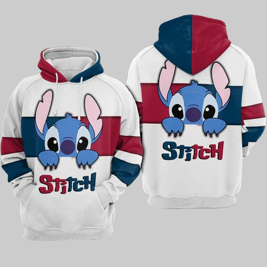 Cartoon Lilo And Stitch Over Print 3d Hoodie Zip Hoodie 1081 Moonbestprint