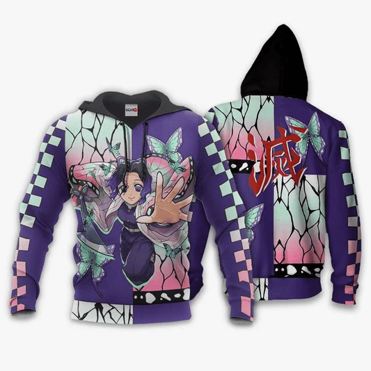 Demon Slayer Shinobu Kocho Anime Manga For Men And Women 3d Hoodie Zip Hoodie Moonbestprint