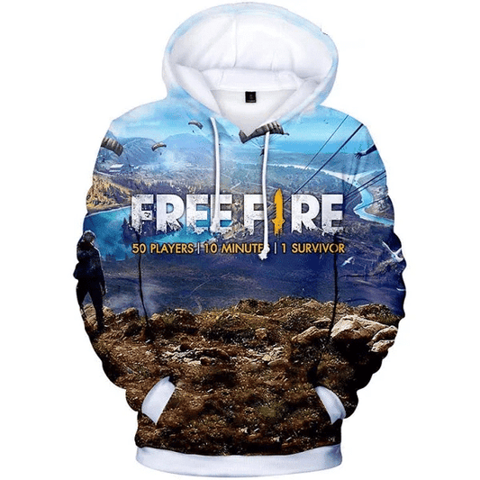 Free Fire Hoodies - Free Fire Game Series Battle Royale Poster 3d Hoodie Moonbestprint