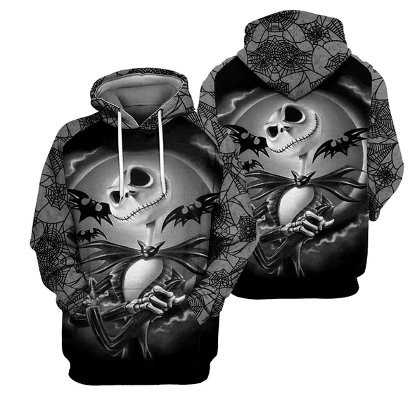 Jack Skellington The Nightmare Before Christmas 77 Fan Gift Stylist Unisex Cartoon Graphic Outfits Aop Hoodie, Zip Hoodie Moonbestprint