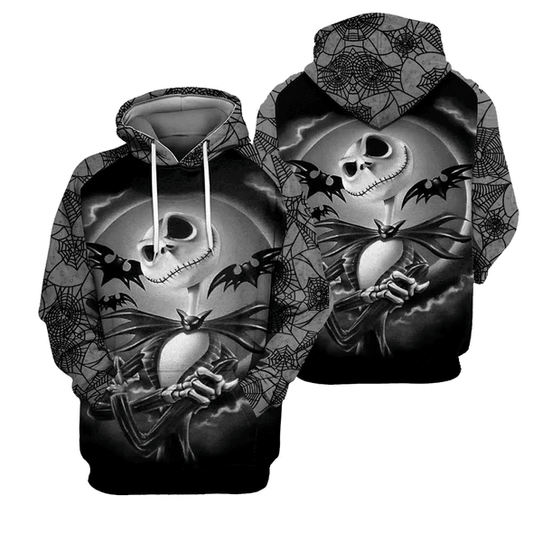 Jack Skellington The Nightmare Before Christmas 77 Fan Gift Stylist Unisex Cartoon Graphic Outfits Aop Hoodie, Zip Hoodie Moonbestprint