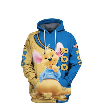 Roo Winnie The Pooh Disney, Cute Roo Young Kangaroo All Over Print Hoodie Moonbestprint