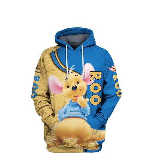 Roo Winnie The Pooh Disney, Cute Roo Young Kangaroo All Over Print Hoodie Moonbestprint