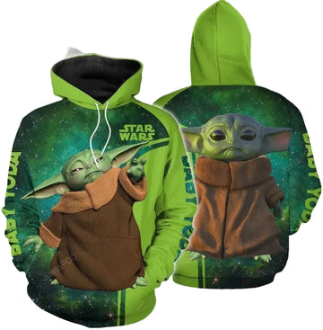 Star Wars Baby Yoda 3d All Over Print Hoodie, Zip-up Hoodie Moonbestprint