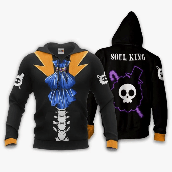 One Piece Brook Soul King Anime Manga For Men And Women 3d Hoodie Zip Hoodie Moonbestprint