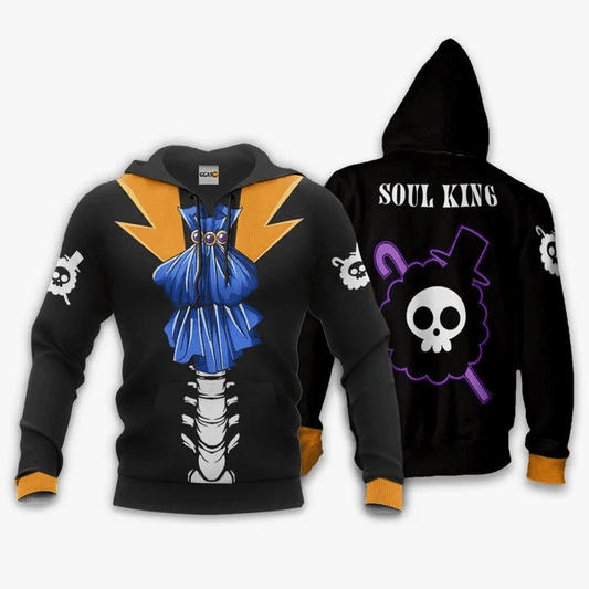 One Piece Brook Soul King Anime Manga For Men And Women 3d Hoodie Zip Hoodie Moonbestprint