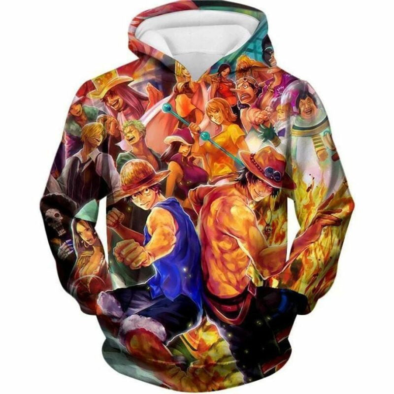 One Piece All Favourite Characters Over Print 3d Hoodie Zip Hoodie Moonbestprint