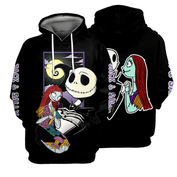 Jack Skellington The Nightmare Before Christmas 81 Fan Gift Stylist Unisex Cartoon Graphic Outfits Aop Hoodie, Zip Hoodie Moonbestprint