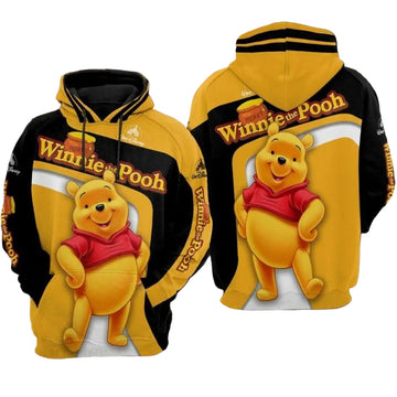 Winnie The Pooh Walt Disney Over Print 3d Hoodie Zip Hoodie Moonbestprint