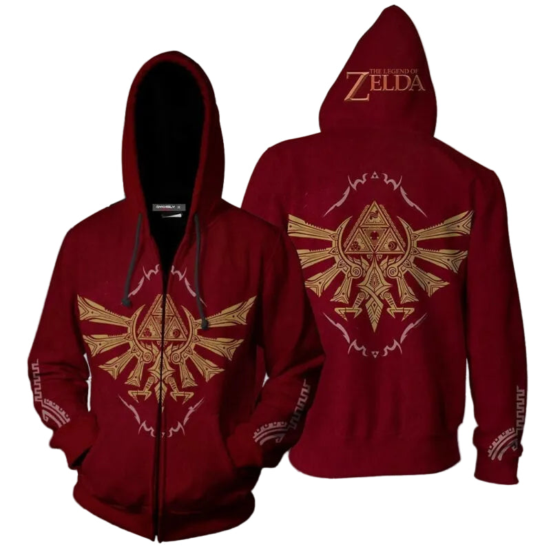 The Legend Of Zelda Link Breath Of The Wild 3d Hoodie Zipper Hoodie Moonbestprint