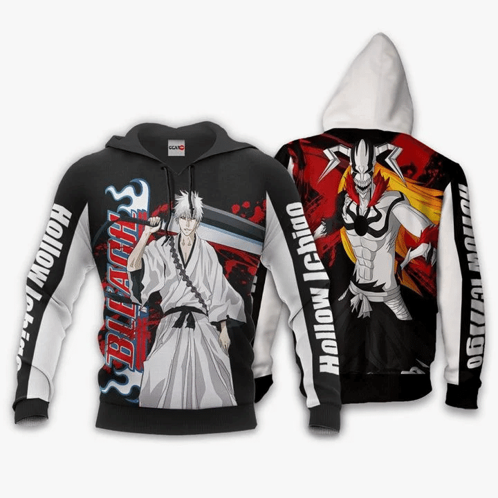 Hollow Ichigo Anime Manga Bleach For Men And Women 3d Hoodie Zip Hoodie Moonbestprint