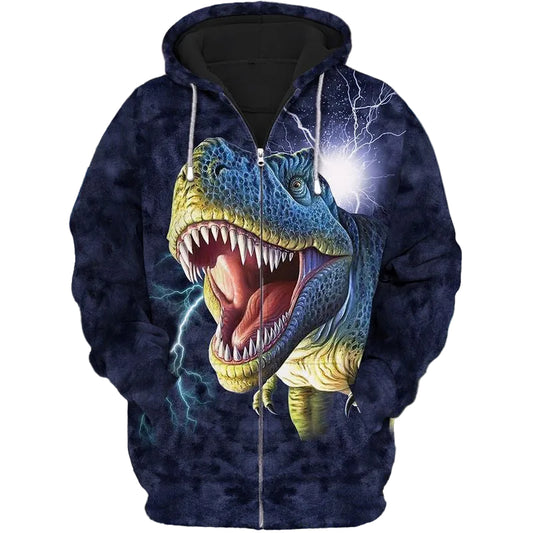 Dinosaurs 2 For Men And Women Give 3d Hoodie Zip Hoodie Moonbestprint