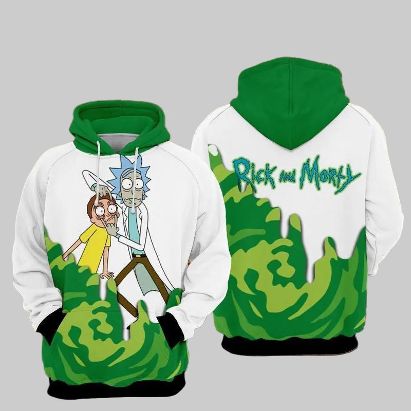 Rick And Morty Funny Over Print 3d Hoodie Zip Hoodie 862 Moonbestprint