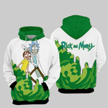 Rick And Morty Funny Over Print 3d Hoodie Zip Hoodie 862 Moonbestprint