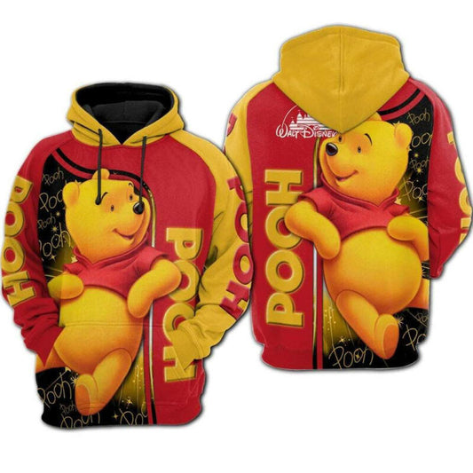 Winnie The Pooh 3d Hoodie Zip Hoodie Moonbestprint