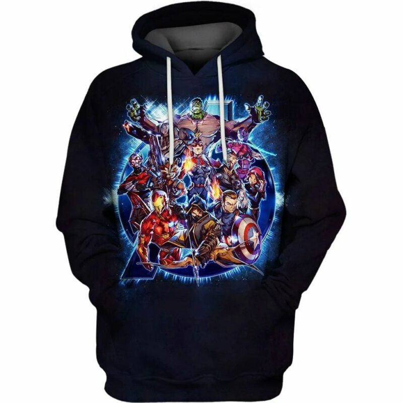 The Marvel Super Heroes Over Print 3d Hoodie Zip Hoodie Moonbestprint