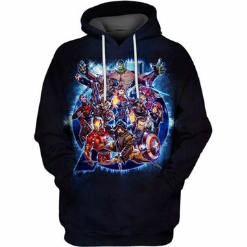 The Marvel Super Heroes Over Print 3d Hoodie Zip Hoodie Moonbestprint