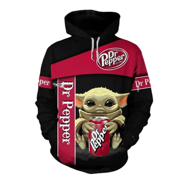 Star Wars Baby Yoda Dr Pepper Aop Hoodie Moonbestprint