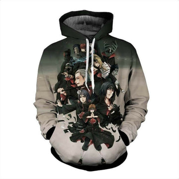 Naruto Hoodie - Team Akatsuki 3d Hoodie - Jacket Moonbestprint
