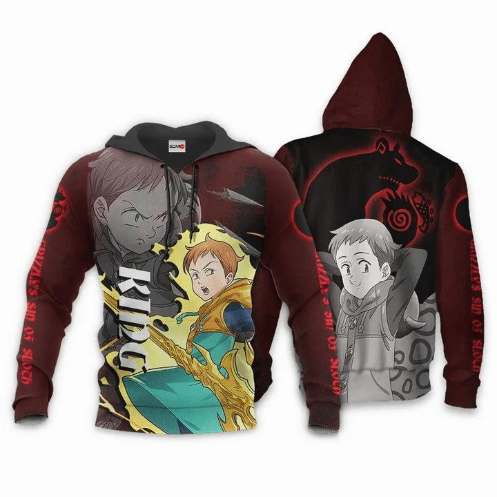 King Anime Manga Seven Deadly Sins Grizzly's Sin Of Sloth For Men And Women 3d Hoodie Zip Hoodie Moonbestprint