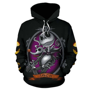 Nightmare Before Christmas Jack Skellington Pumpkin King Ver50 Aop Hoodie Moonbestprint